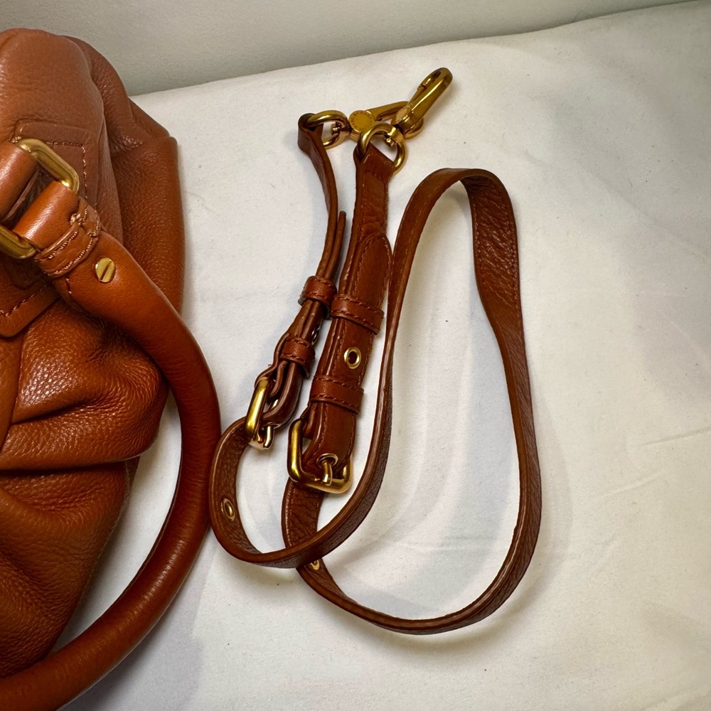 🐻Marc Jacobs Brown Leather Hobo Top Handle Bag🐻 - Picture 13 of 15